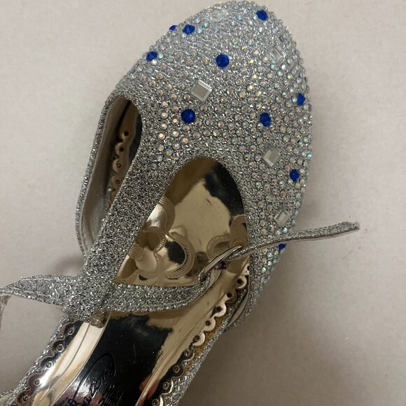 ✨ Girls Silver Glitter Dress Shoes – Size 31 (Fits Youth US 13–1) | Sparkly Rhin - Picture 3 of 4